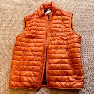 Brooks Brothers Orange Quilted Vest